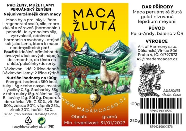 maca žluta