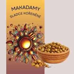 Pražené makadamové ořechy - aztécké koření, 100 g