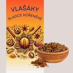 Pražené vlašské ořechy - aztécké koření
