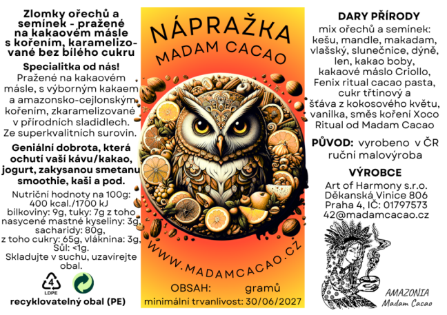 Nápražka - sladké kořenění - Velikost balení: 200 g