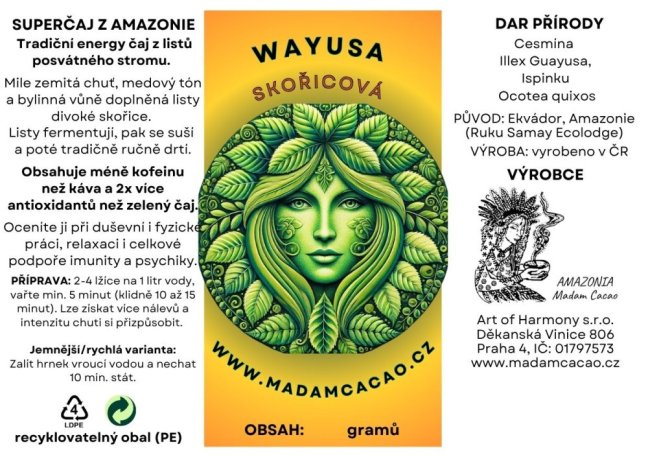 Wayusa - skořicová - Velikost balení: 50 g