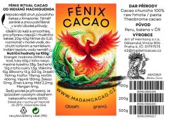 Kakao hmota FENIX RITUAL CACAO 1 kg CELÁ CIHLA