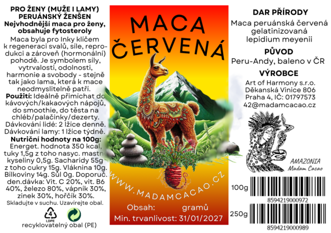 Maca červená